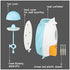 EDNA HOME Cute Penguin Soap Dispenser